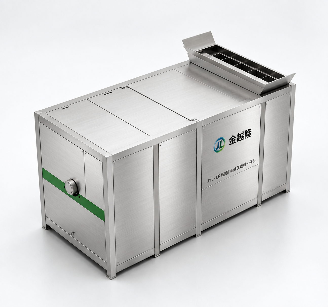 Jinyuelong stainless steel processing unit with top feeding hopper