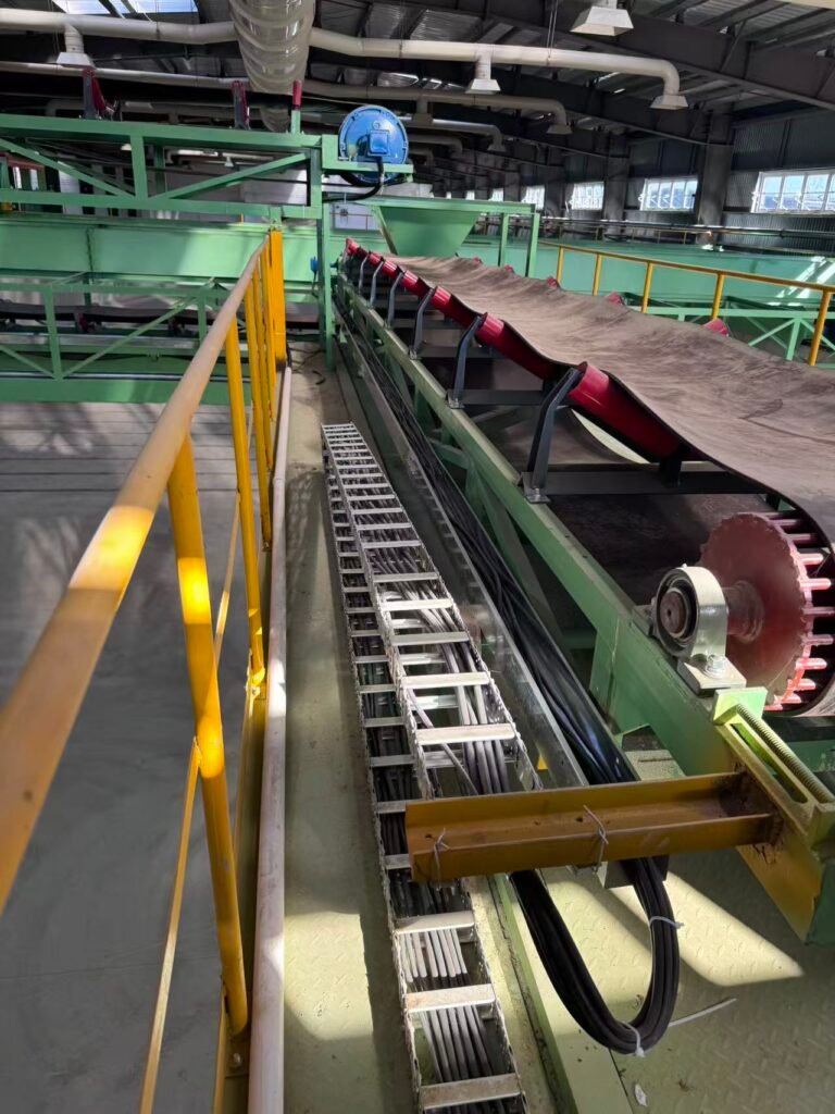 Material conveyor installation at the Shenyang cattle manure resource recovery project